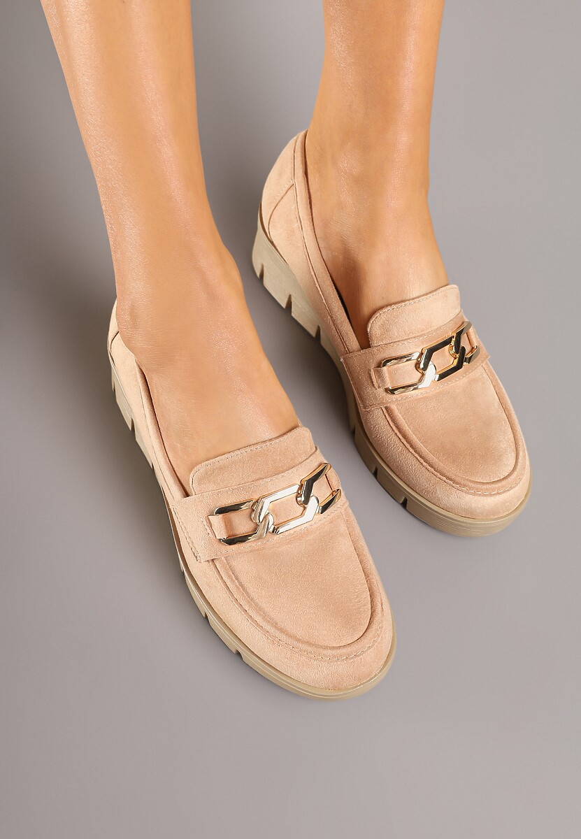 Mocasini Cariella Bej 3