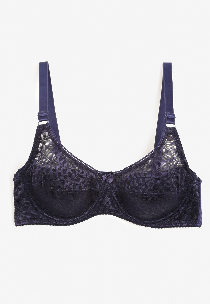 Sutien bleumarin tip Full Cup cu dantelă Vikiisire 2