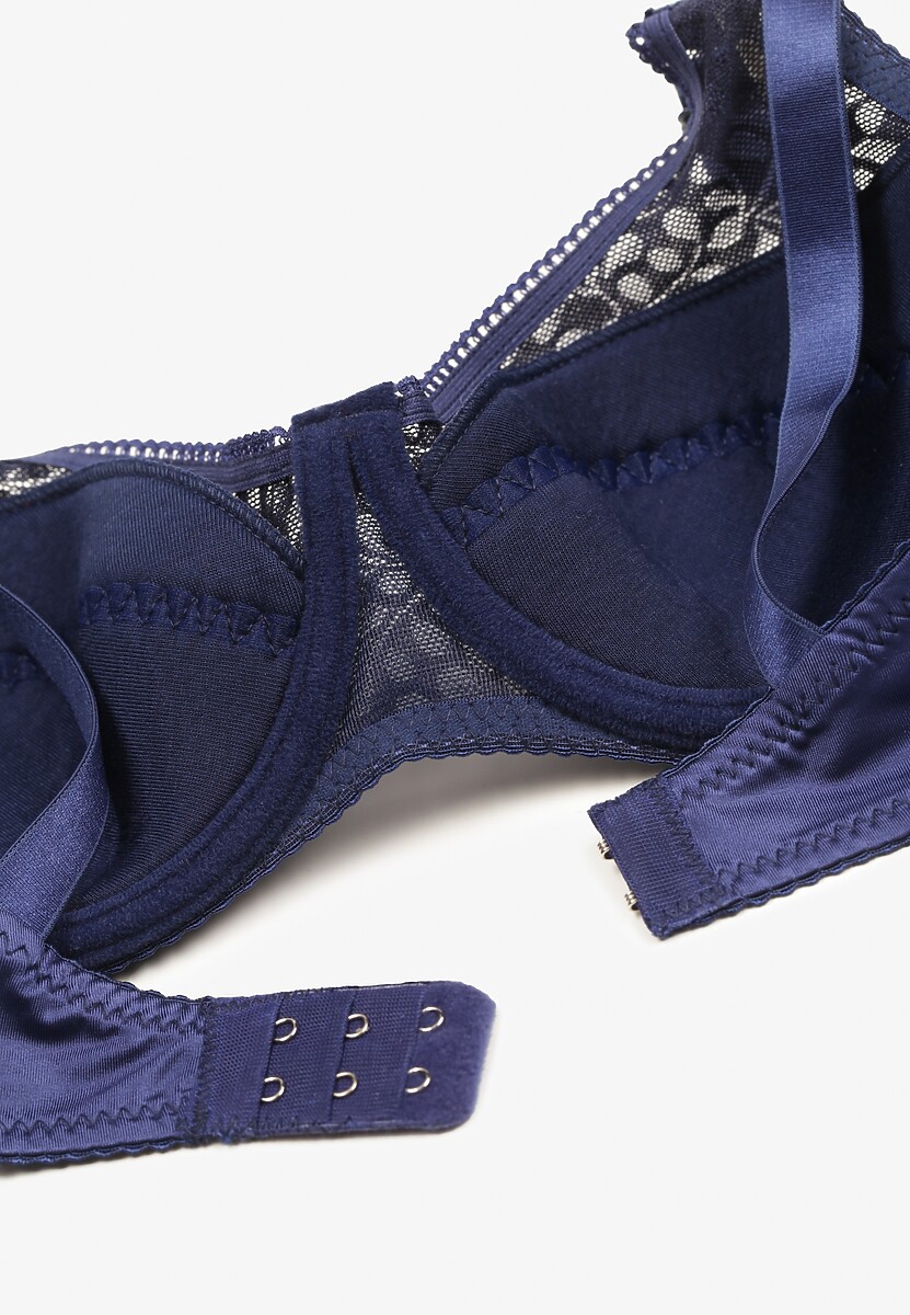 Sutien bleumarin tip Full Cup cu dantelă Vikiisire 3
