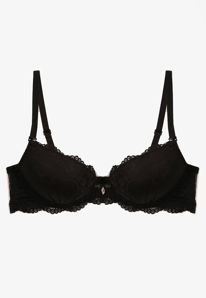 Sutien Negru din Dantelă Push-Up Felagia 1