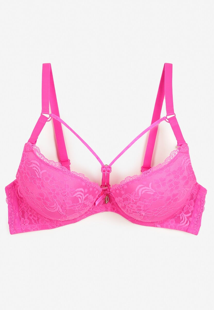 Sutien fucsia Cupa întreagă cu Dantelă Tinallore 2
