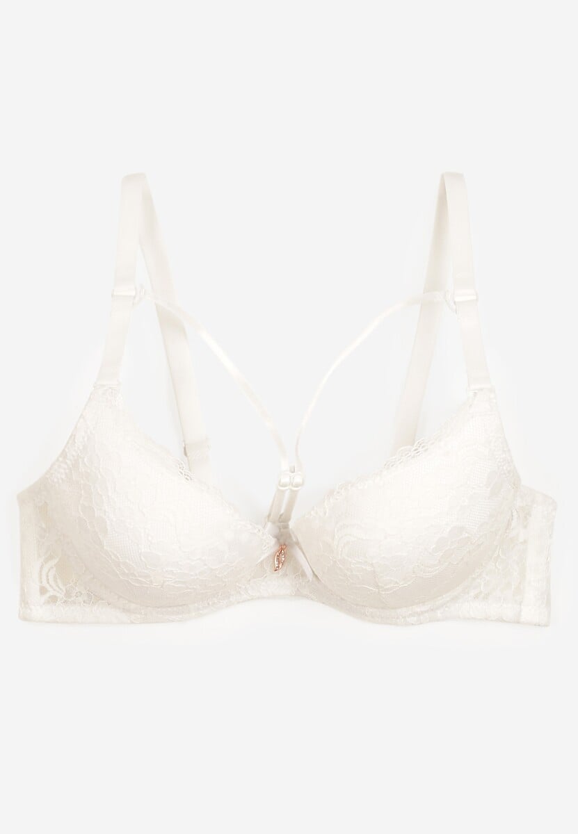 Sutien Bej Deschis Cu Cupe Full Cup Și Dantelă Tinallore 2