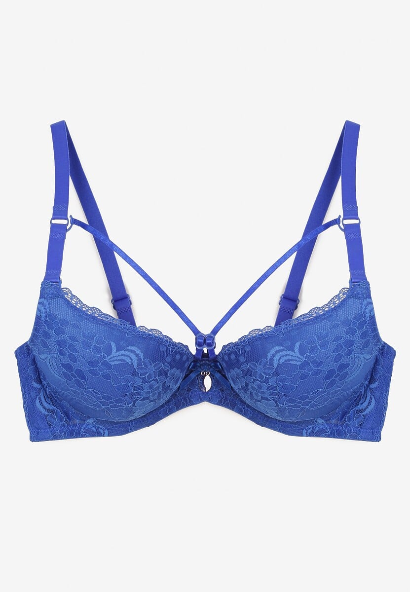 Sutien Full Cup Albastru cu Dantelă Tinallore 2