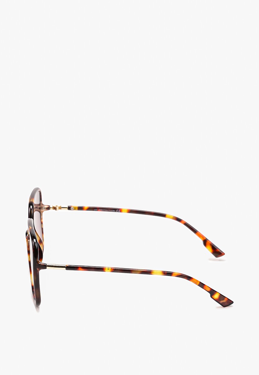 Ochelari de soare pătrați maro închis cu filtru UV Akatias 2