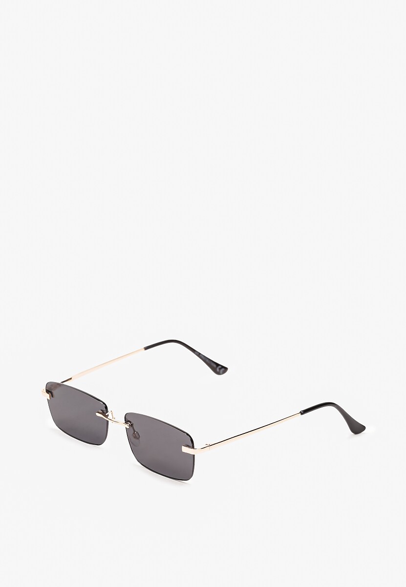 Ochelari de soare negri rectangulare cu filtru UV Ellelirese 1