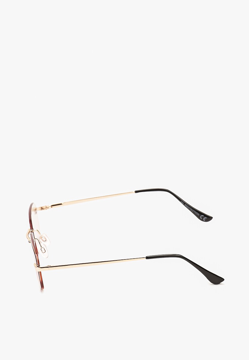 Ochelari de Soare Dreptunghiulari Verde-Roz cu Filtru UV Ellelirese 2