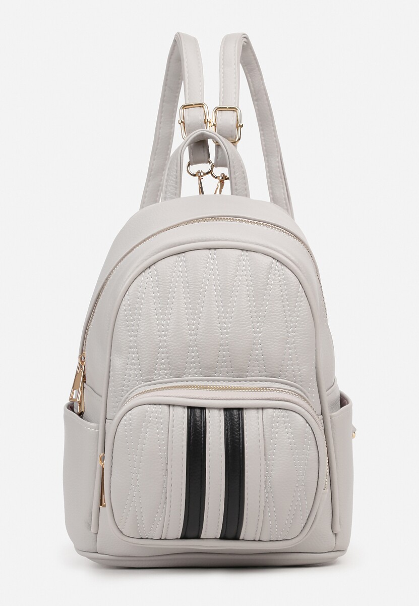 Gri deschis Casual Rucsac cu model imprimat și Bretele Reglabile Detașabile Nelarose 1