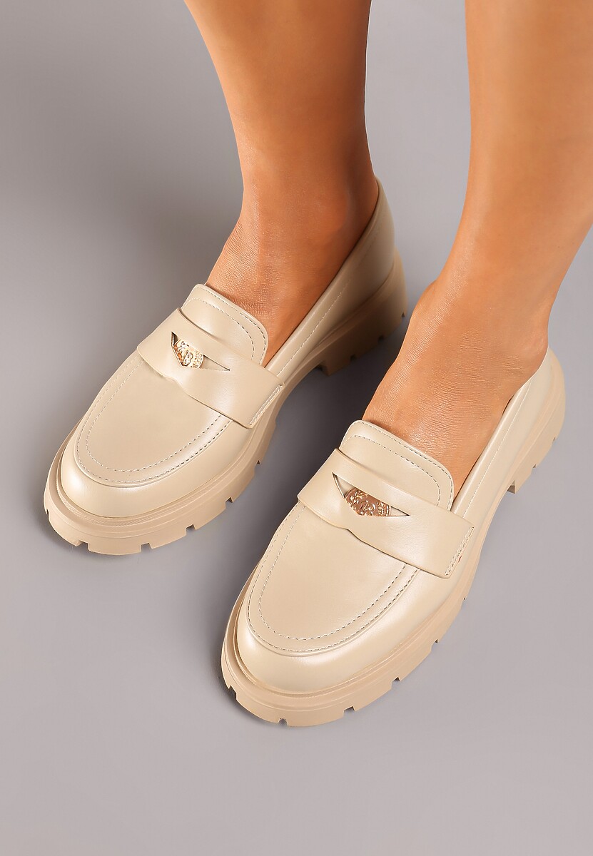 Mocasini bej 3