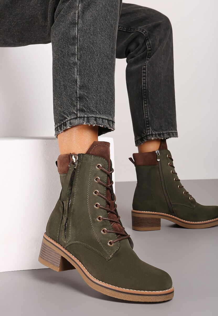 Botine Verde închis 1