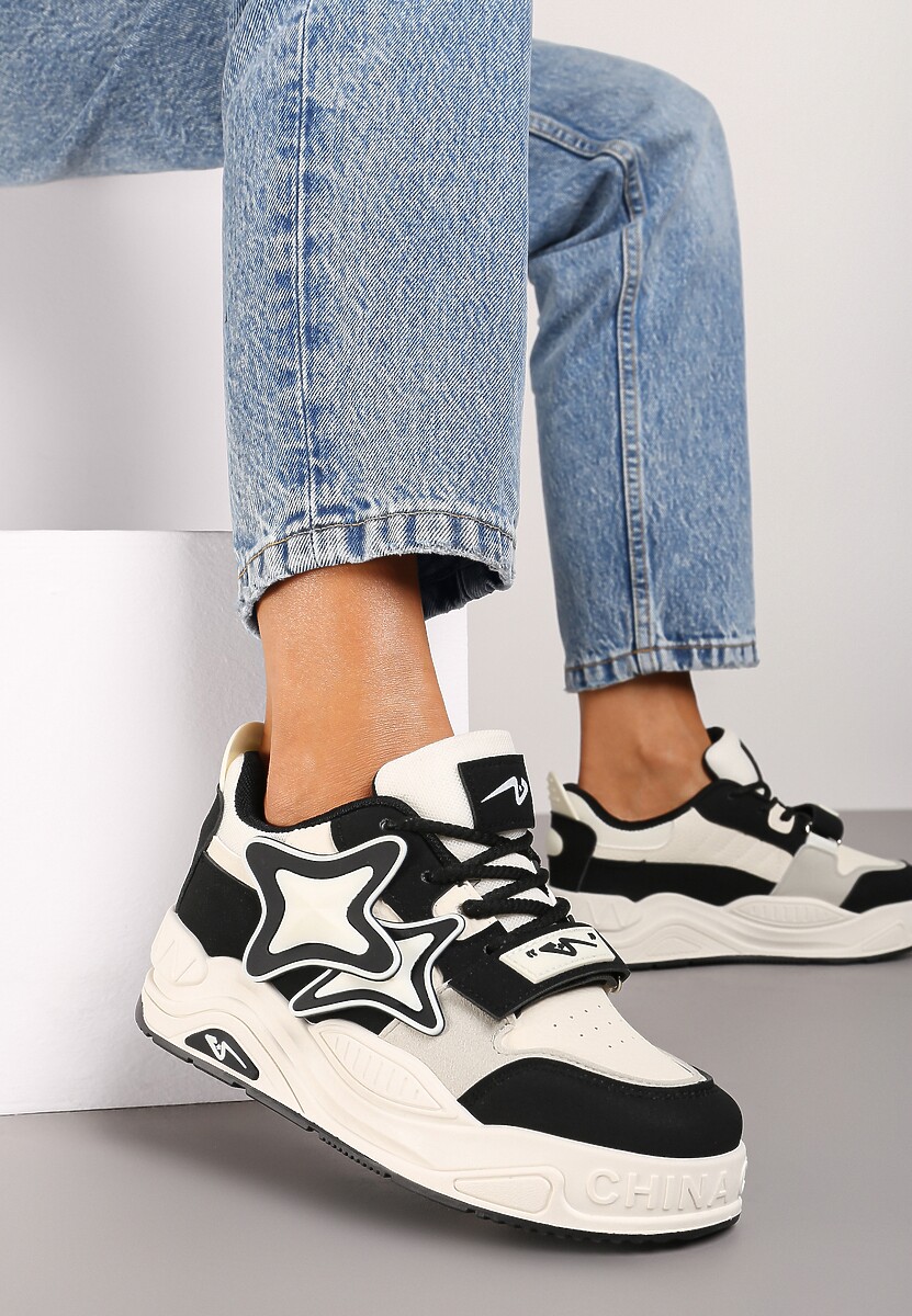 Sneakers Bej cu negru 1