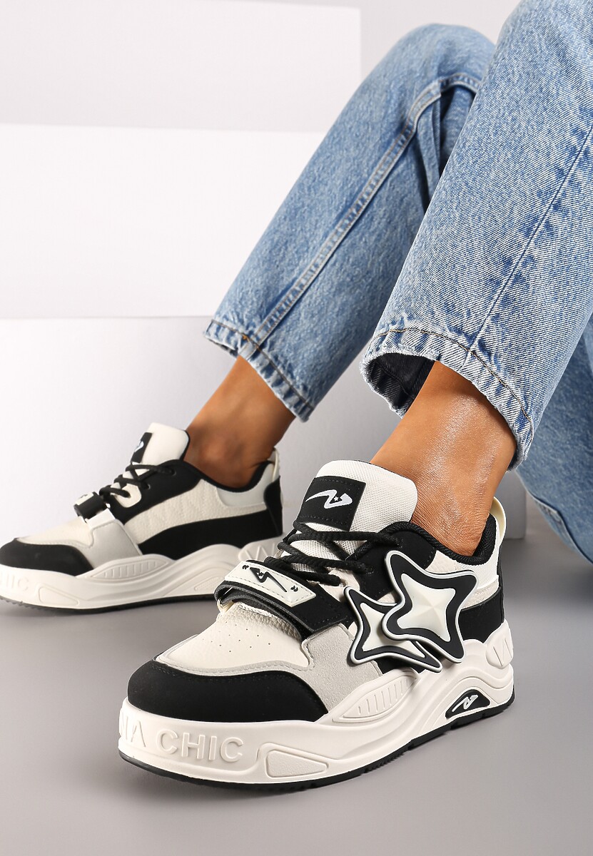 Sneakers Bej cu negru 2