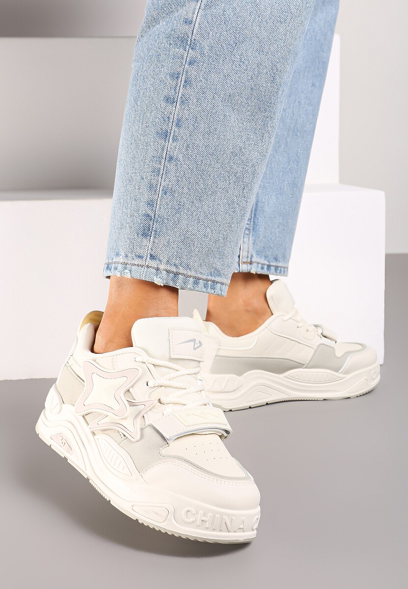Sneakers Bej cu gri 2