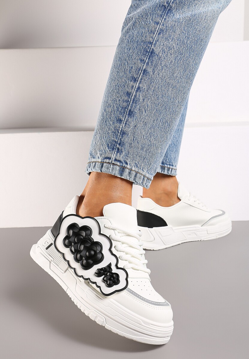 Sneakers Alb cu negru 1