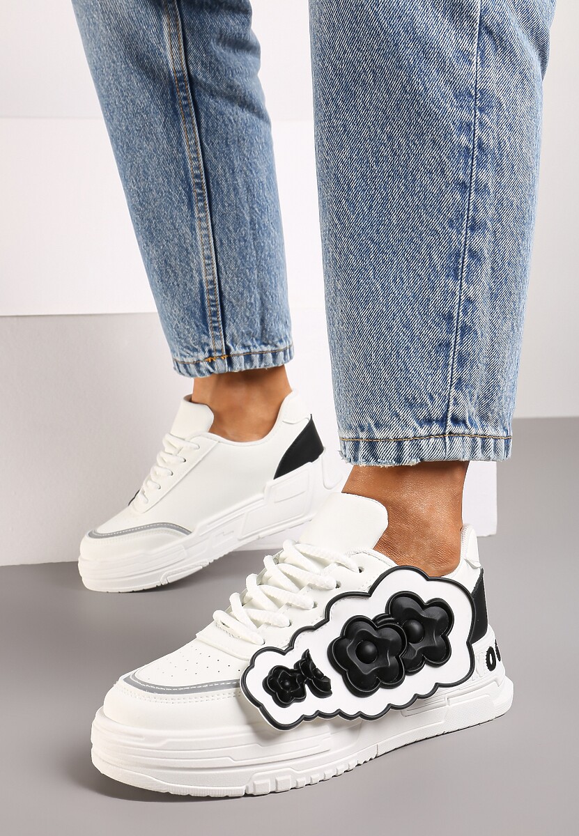 Sneakers Alb cu negru 2