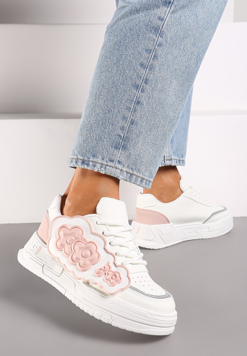 Sneakers Alb cu roz 2