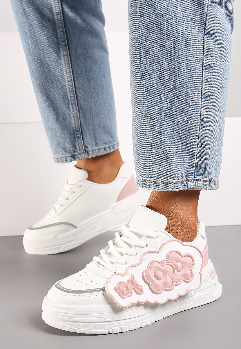 Sneakers Alb cu roz 3