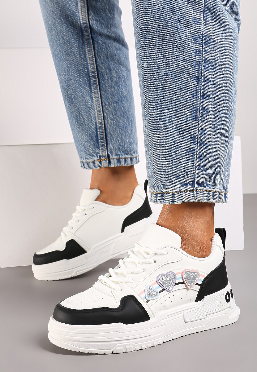Sneakers Alb cu negru 2