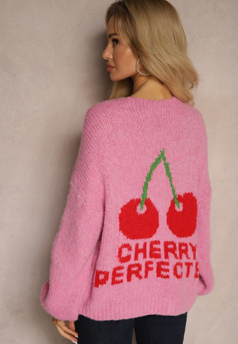Cardigan Fucsia 3