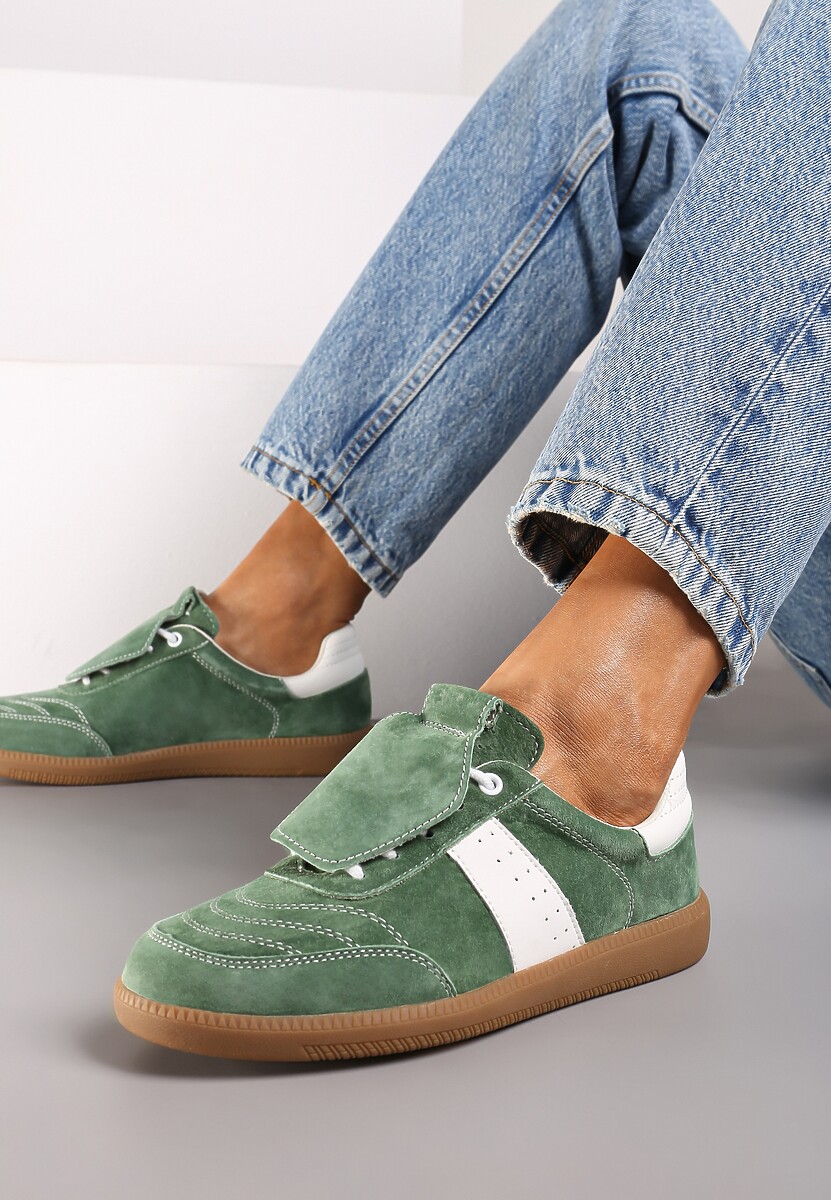 Sneakers Verde cu alb 1