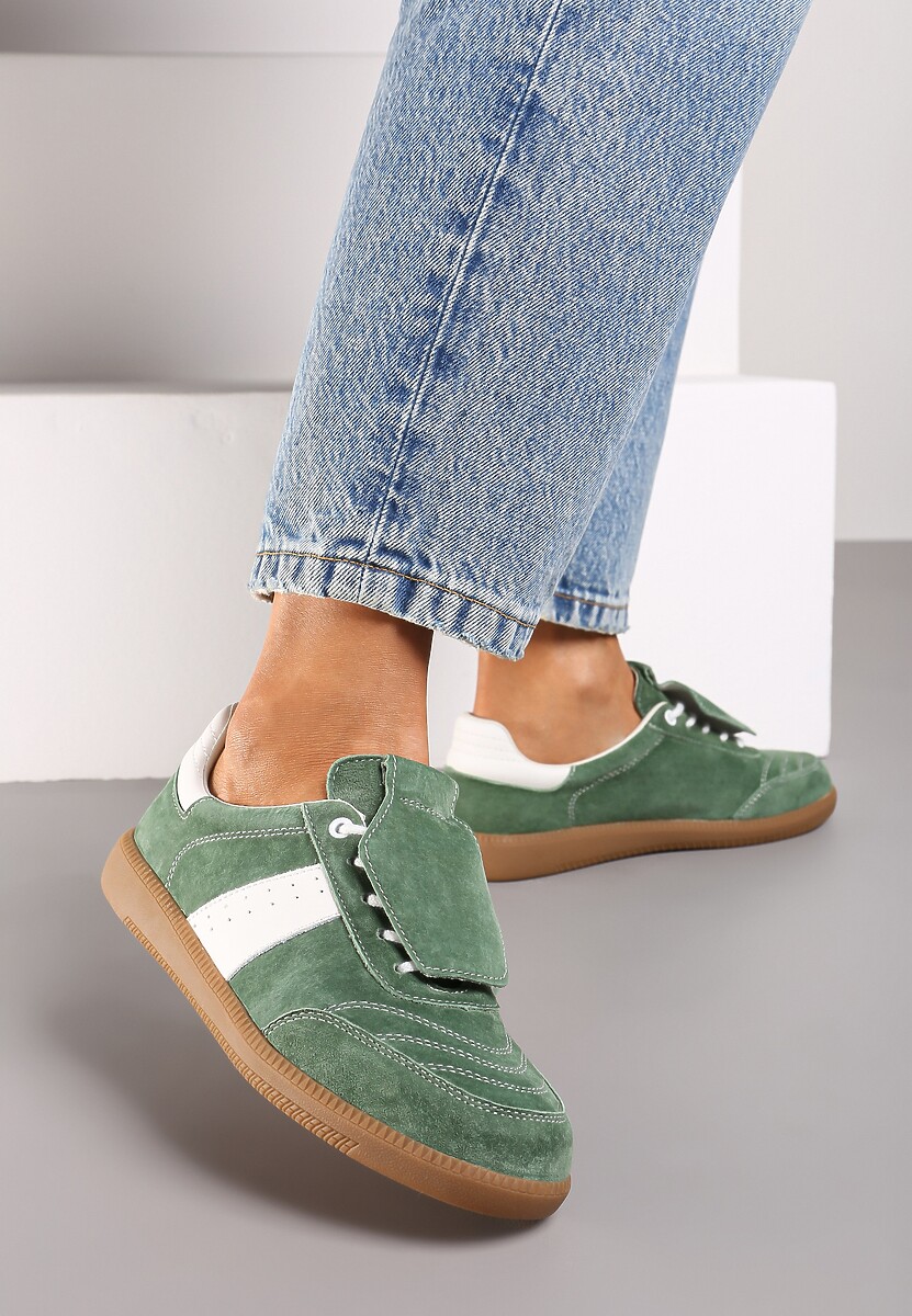 Sneakers Verde cu alb 2