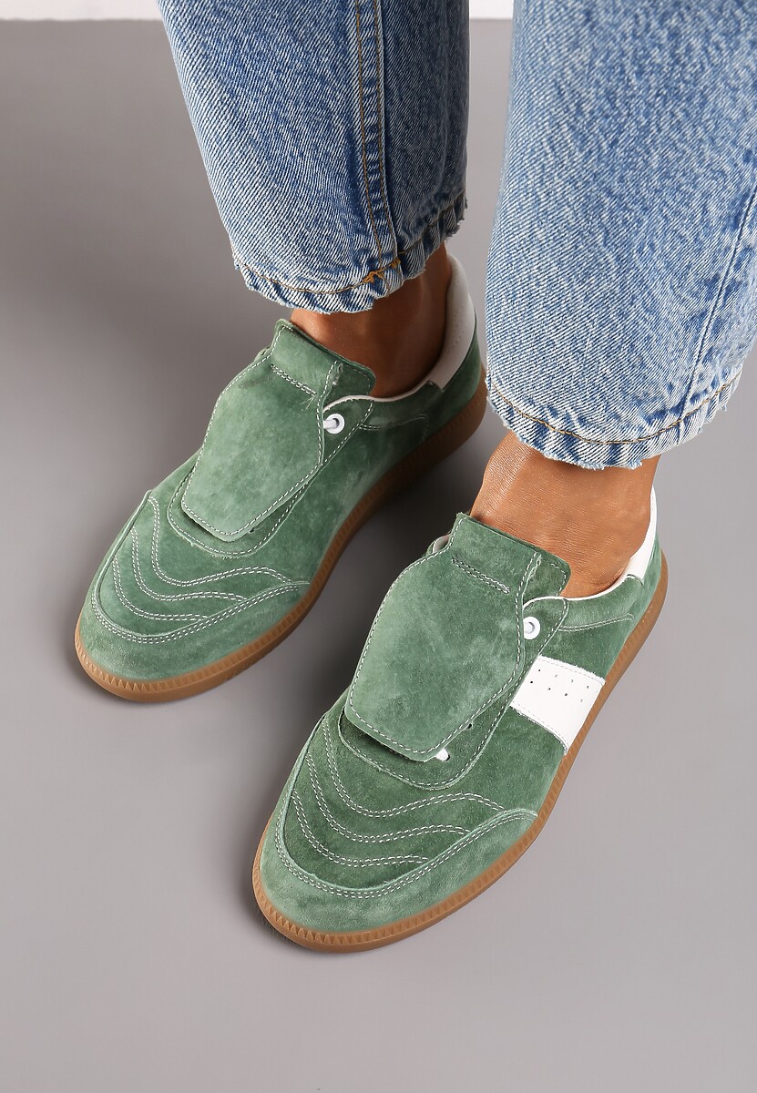 Sneakers Verde cu alb 3