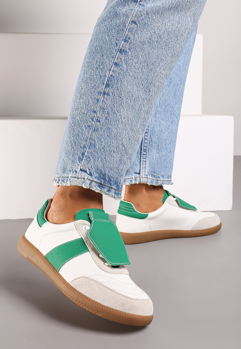 Sneakers Alb cu verde 2