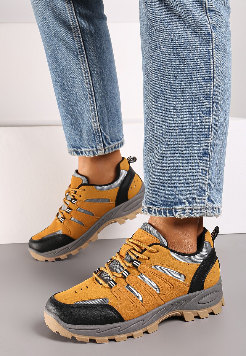 Brązowe Buty Sportowe w Trekkingowym Stylu Zaiss 1