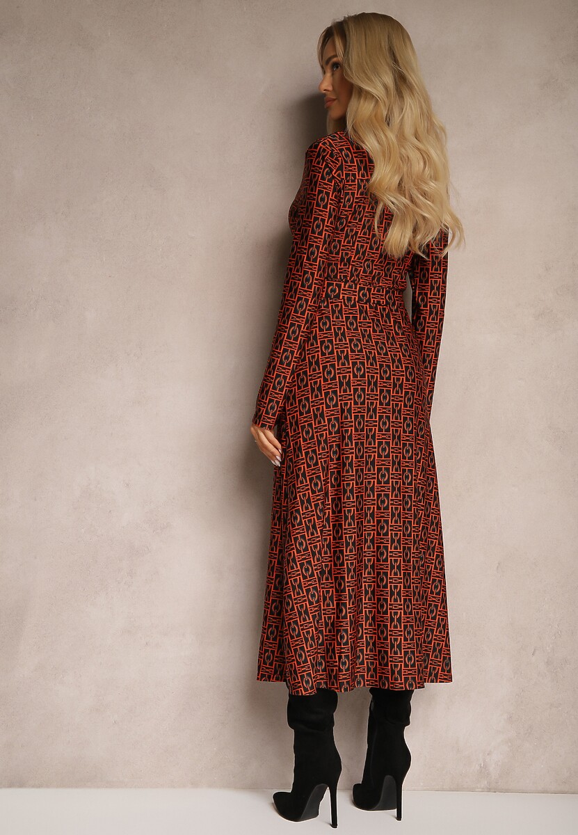Rochie Sairina Portocalie 3