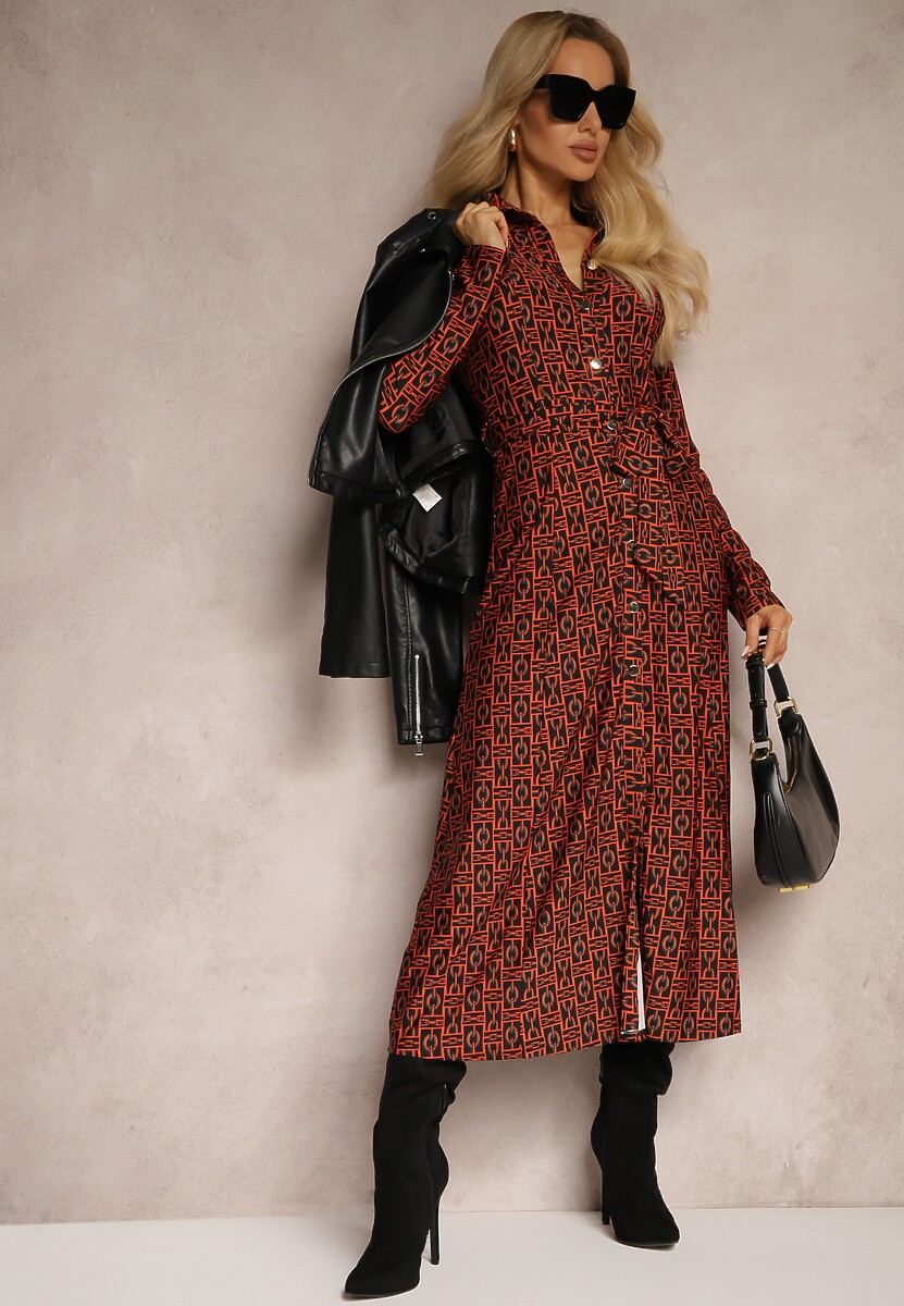 Rochie Sairina Portocalie 1