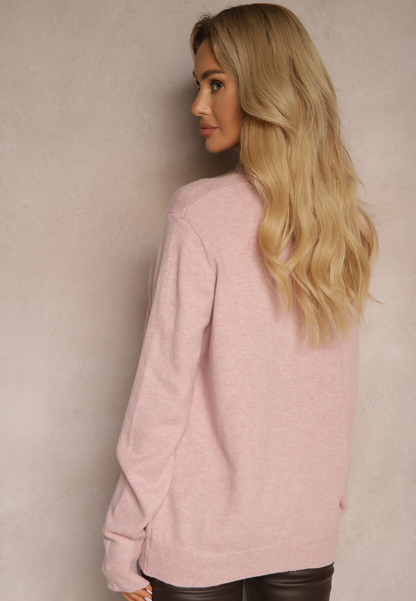 Pulover Mairissa Roz deschis 3