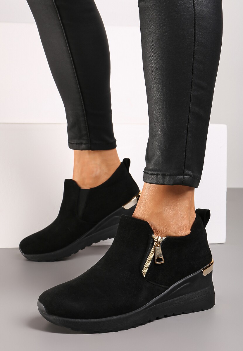 Sneakers Daivira Negru cu argintiu 1