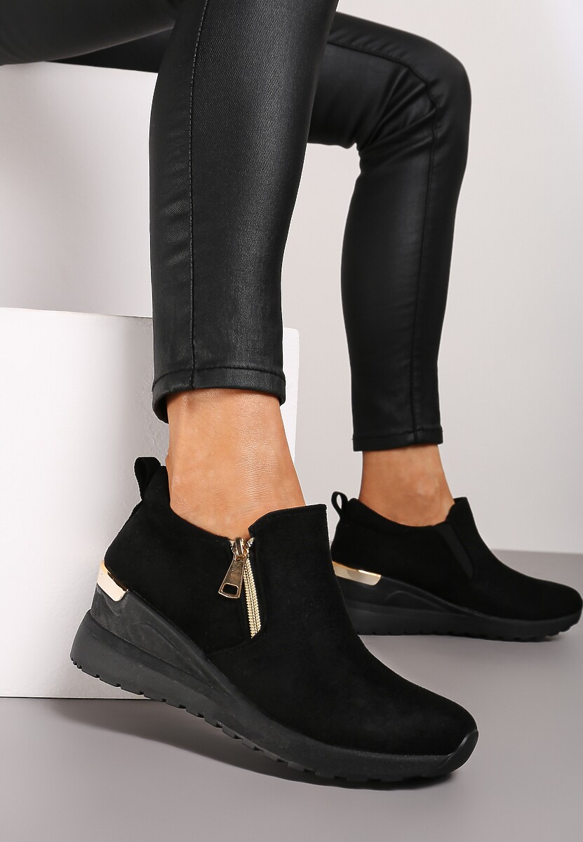 Sneakers Daivira Negru cu argintiu 2