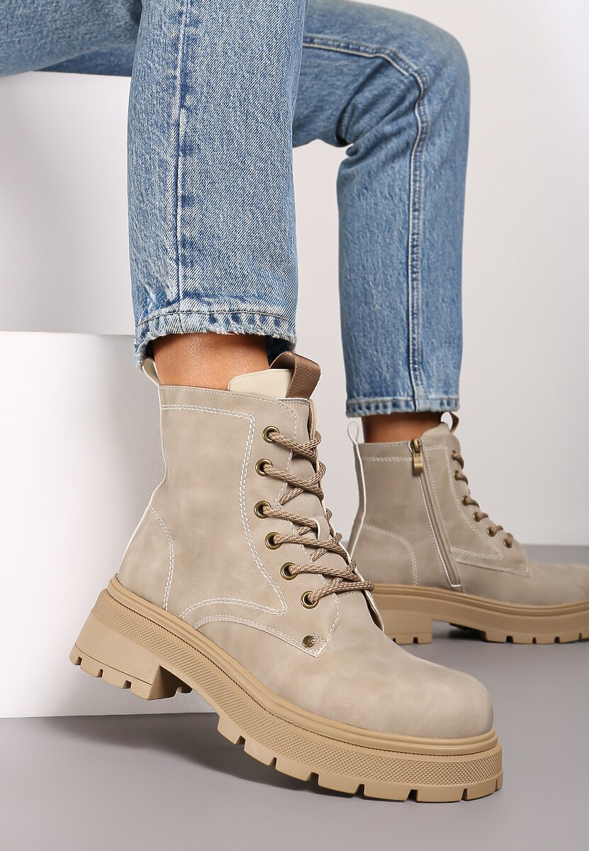 Botine Cleida Bej 2