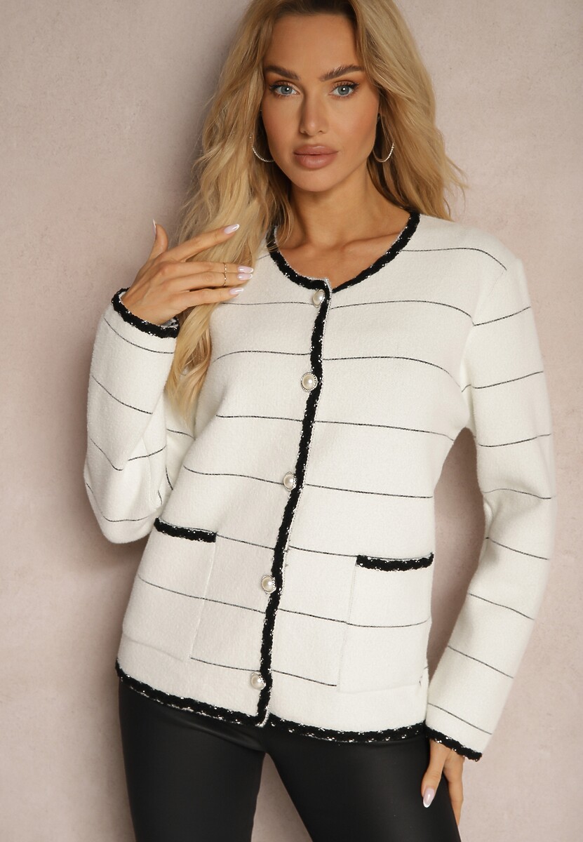 Cardigan Nerelisse Alb 1