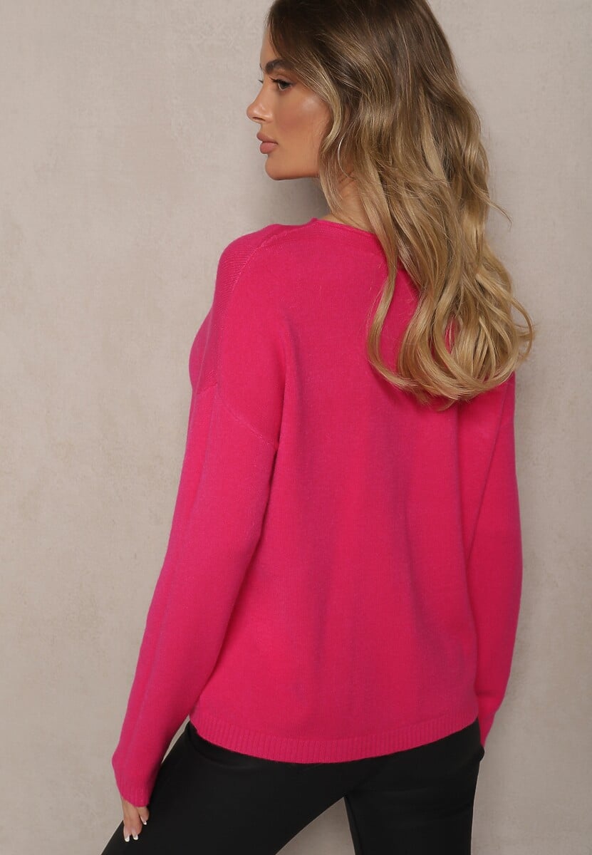 Pulover Rerige Fucsia 3