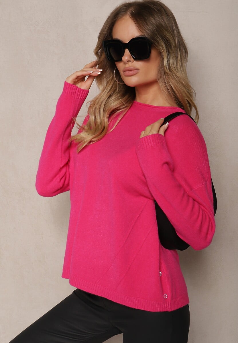 Pulover Rerige Fucsia 2
