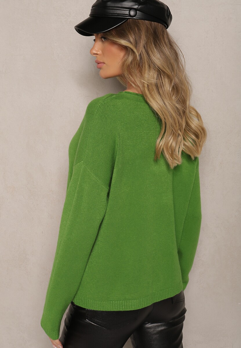 Pulover Rerige Verde 3