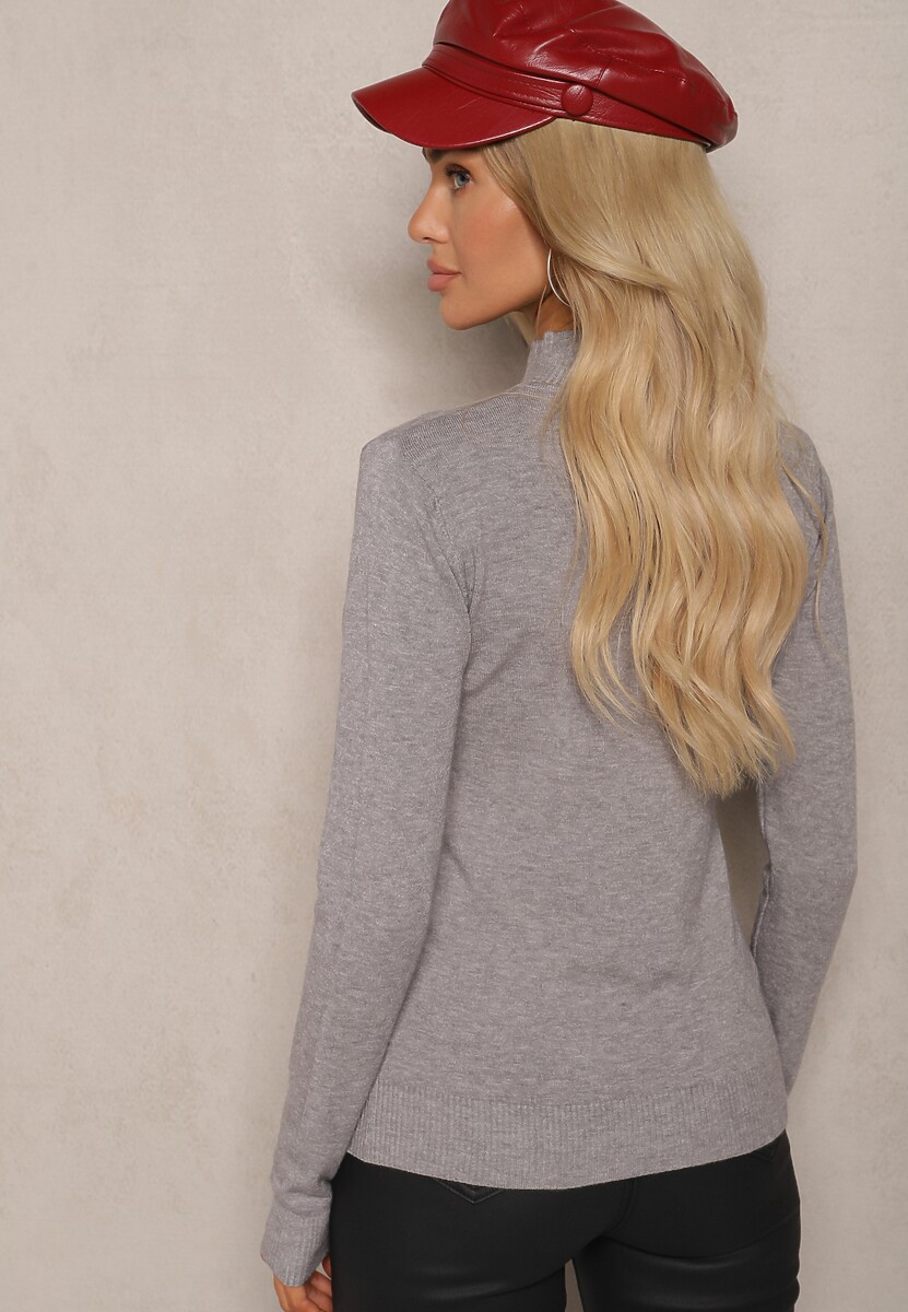 Pulover pe gât Daitanne Gri 3