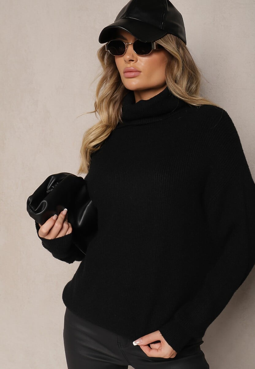 Pulover pe gât Azivara Negru 2