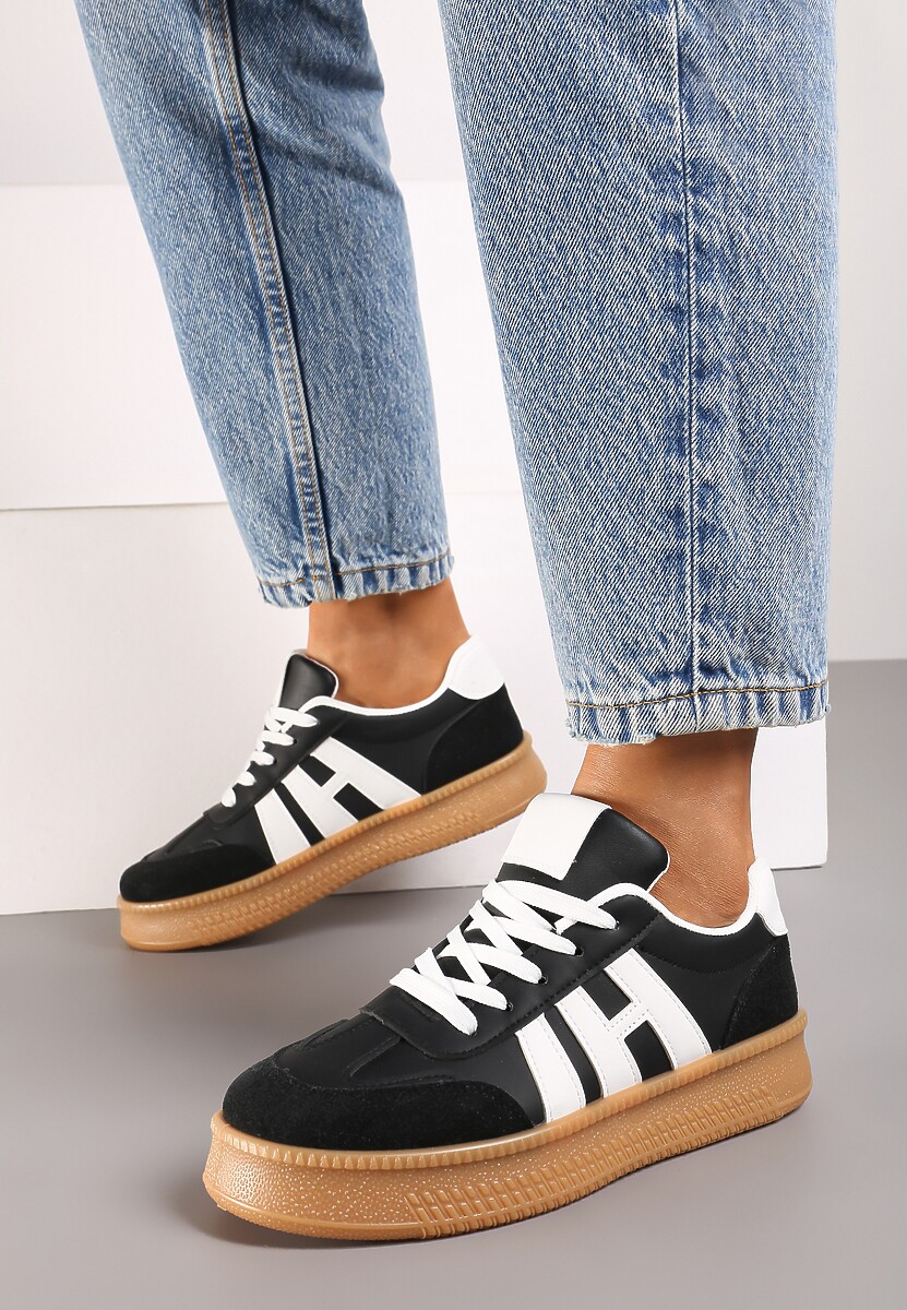 Sneakers Mialeria Negru cu alb 3