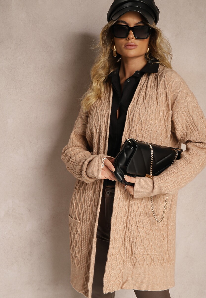 Cardigan Vailithe Bej închis 2