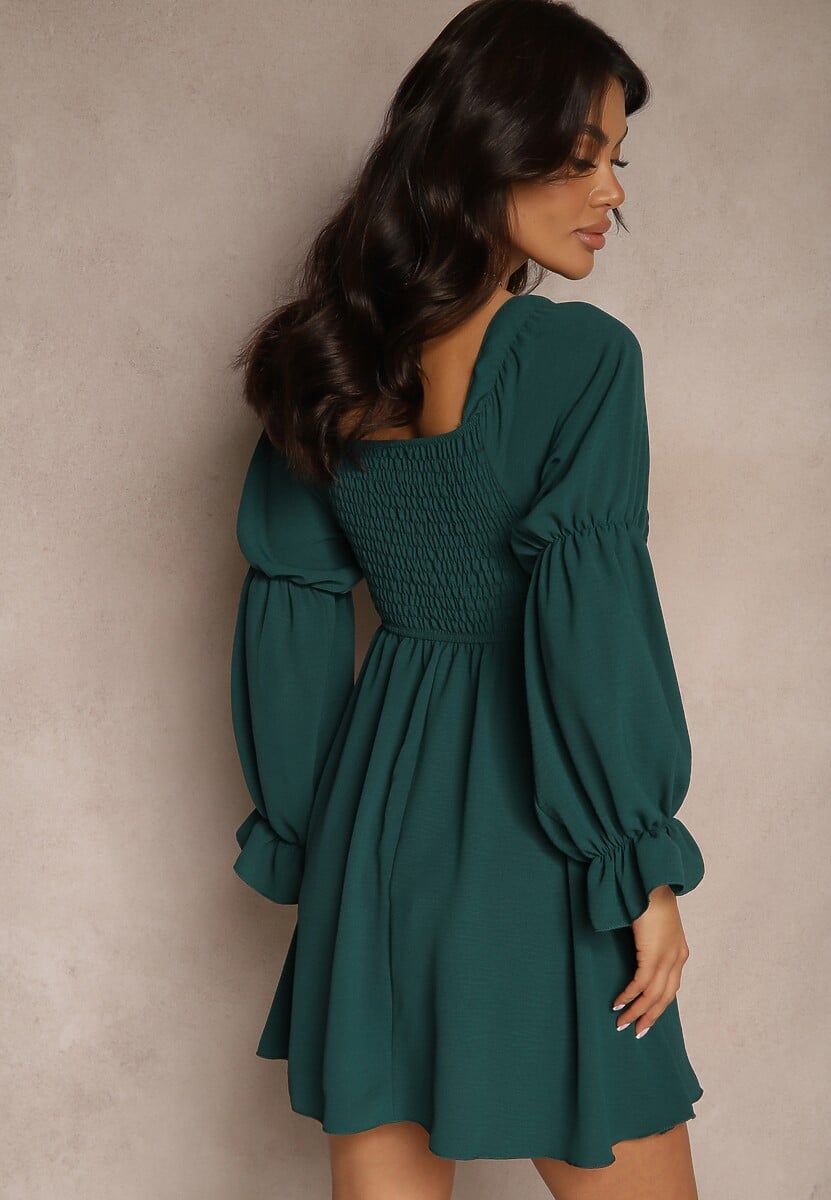 Rochie Savione Verde închis 3