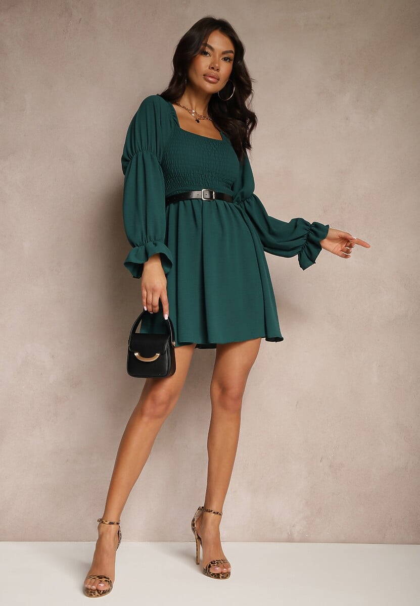 Rochie Savione Verde închis 2