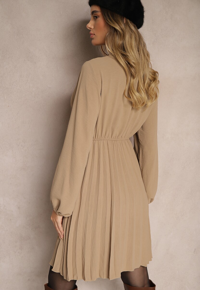 Rochie Belorinda Bej închis 3