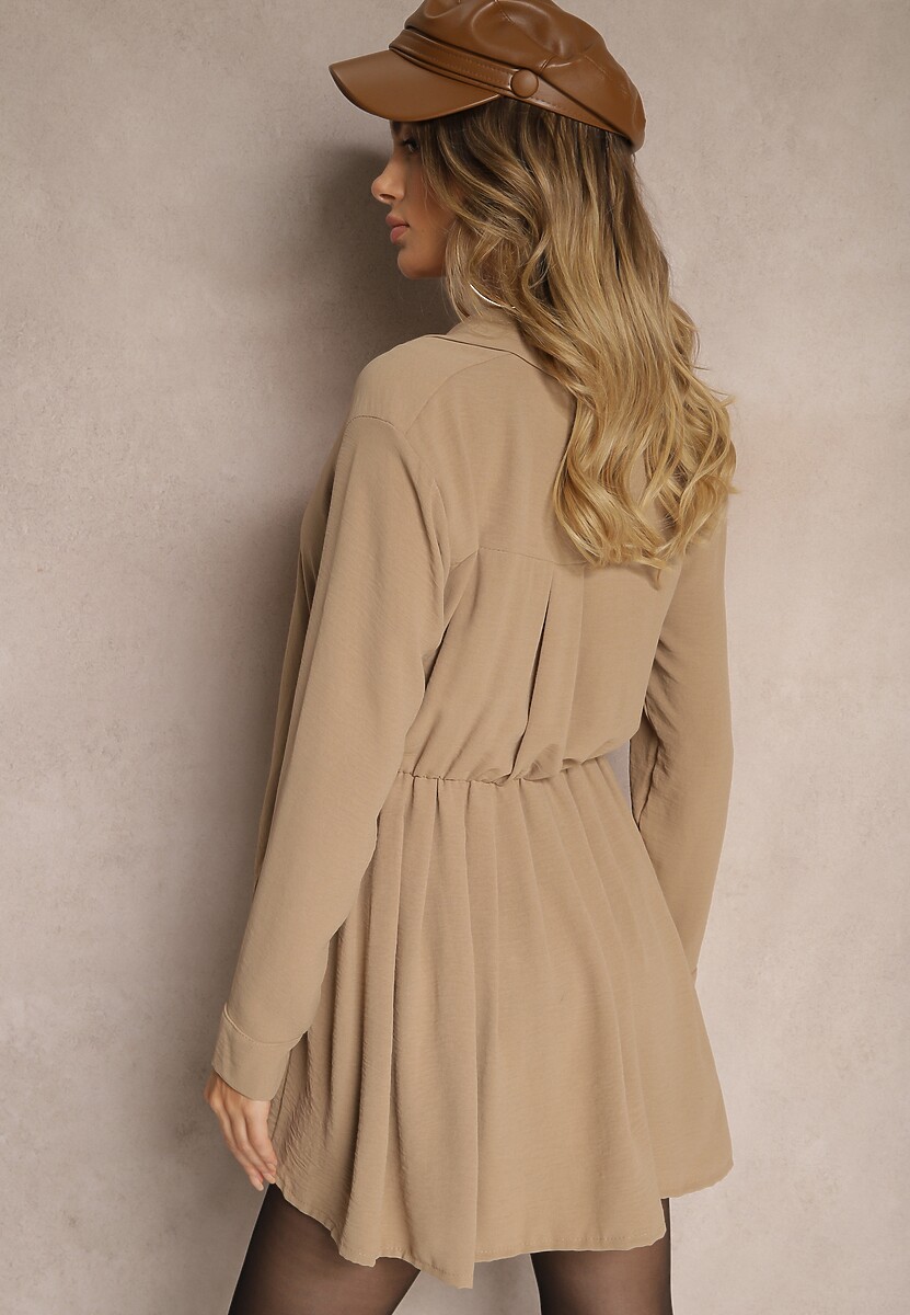 Rochie Eloriana Bej închis 3