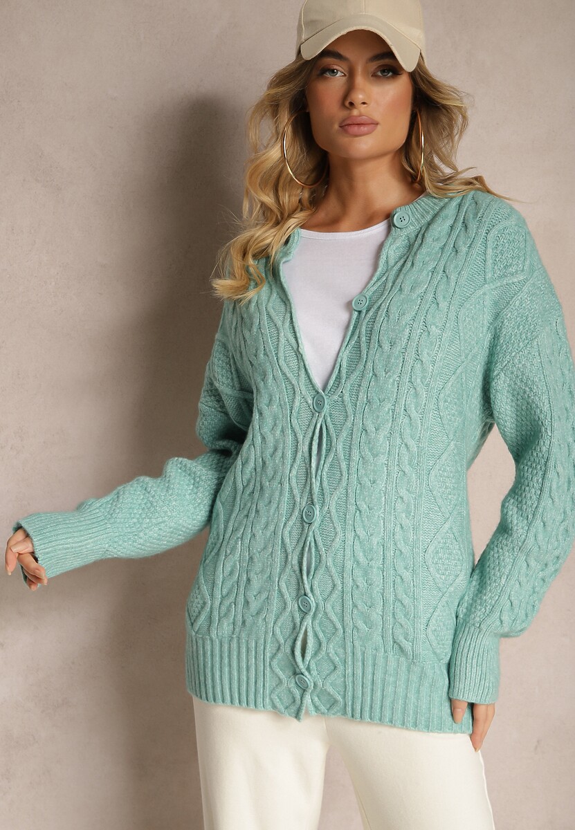 Cardigan Alorinda Verde mentă 1