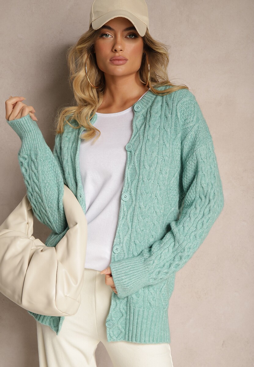 Cardigan Alorinda Verde mentă 2