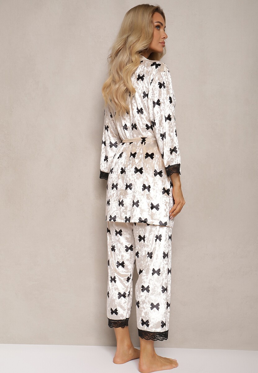Compleu pijama Avanithe Bej deschis 3