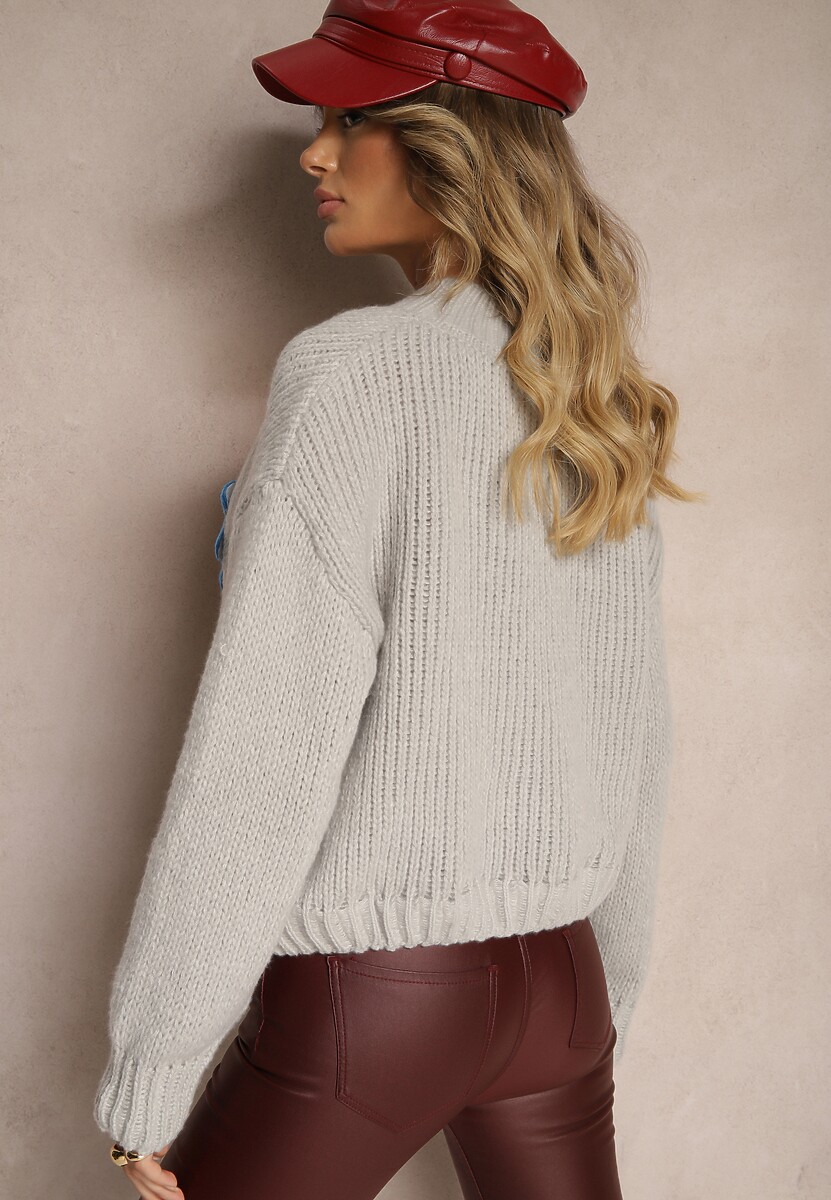 Pulover Labrienna Gri deschis 3