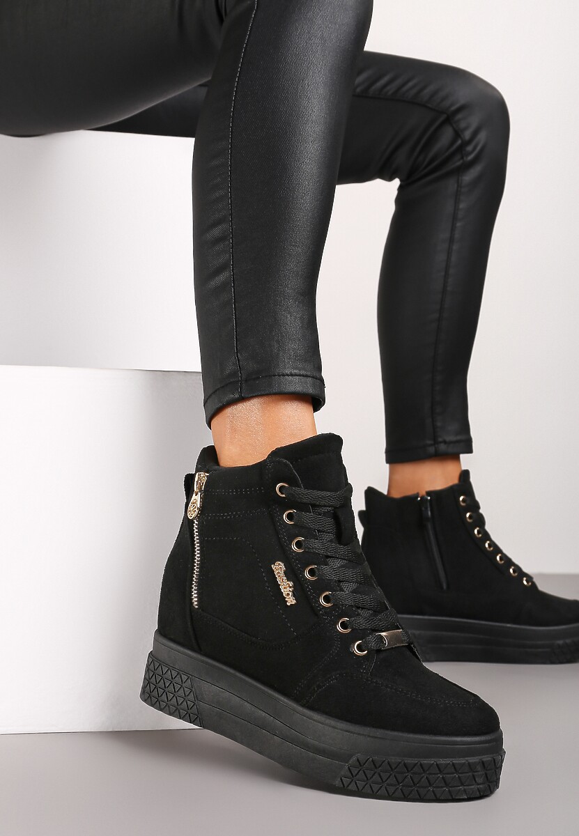 Sneakers Negru cu argintiu 1